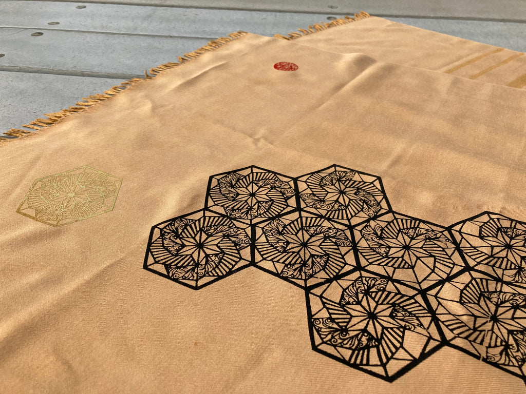 Zarif x Heliotrope Silk Scarf