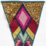 Hand Embroidered Pennant
