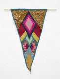 Hand Embroidered Pennant